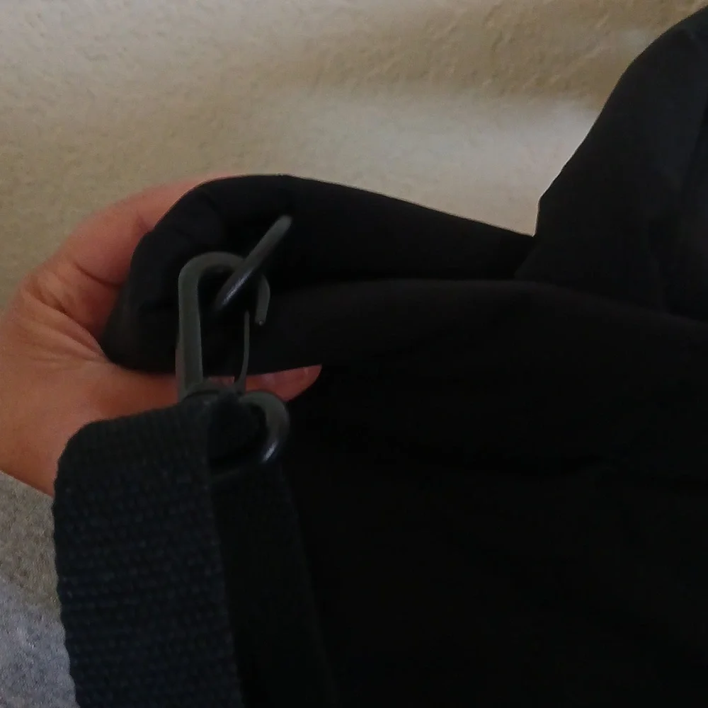 GAP Black Quilted Tote Bag with Shoulder Strap
